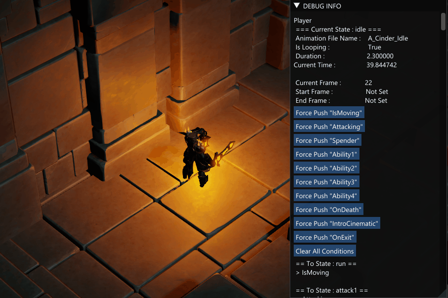 Animation Debugging Tool Screenshot